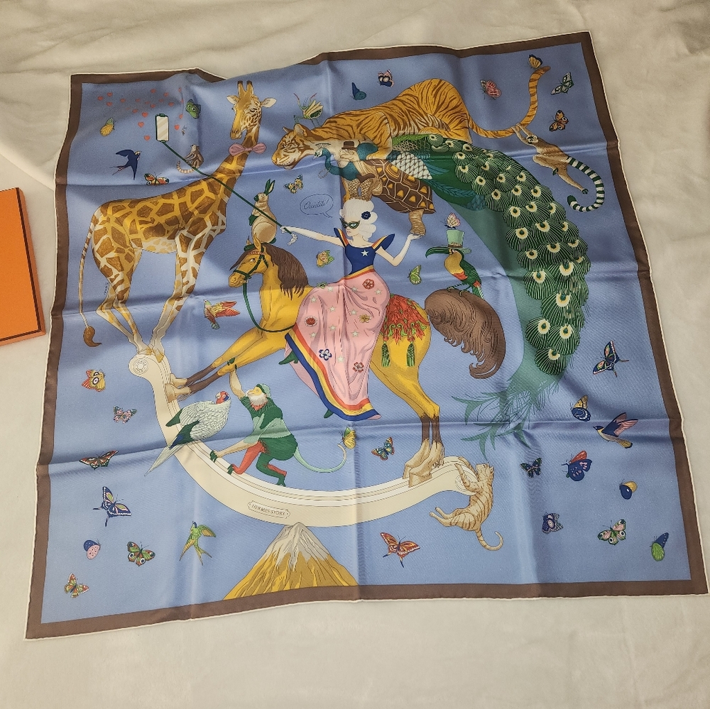 Hermès silk scarf